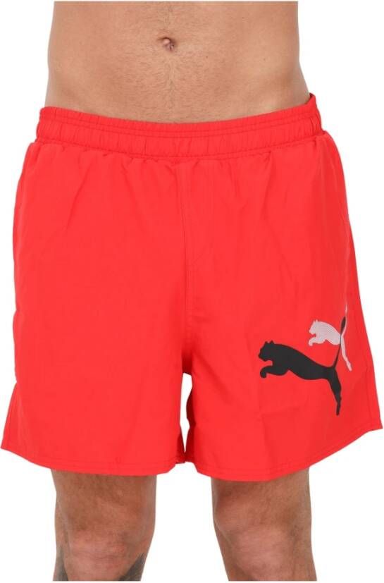 Puma Rode Beachwear Shorts Rood Heren
