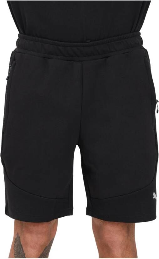 PUMA PERFORMANCE Sweatshorts met labelprint model 'EVOSTRIPE'