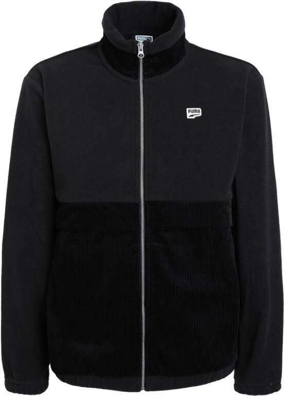 Puma Zwarte Zip-through Sweatshirt voor Heren Black Heren