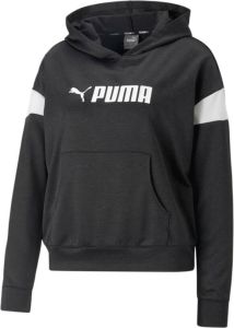 Puma Sweatshirt gebreide hoodie voor dames Fit Tech Zwart Dames