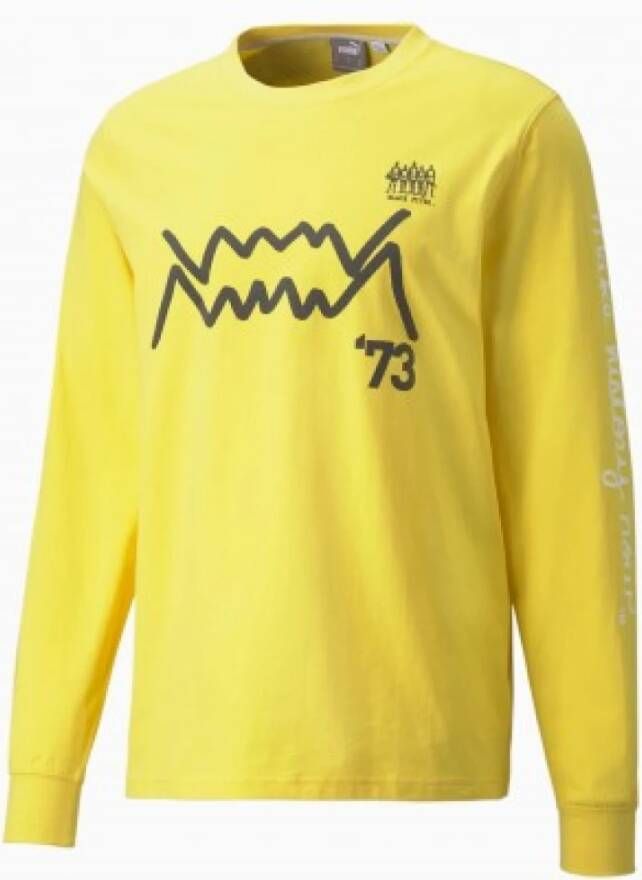 Puma Sweatshirt Geel Heren