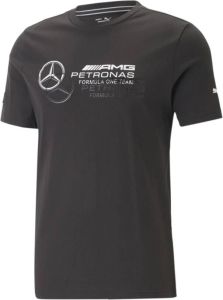 Puma T-shirt Mercedes AMG Petronas Formula One Logo Zwart Heren