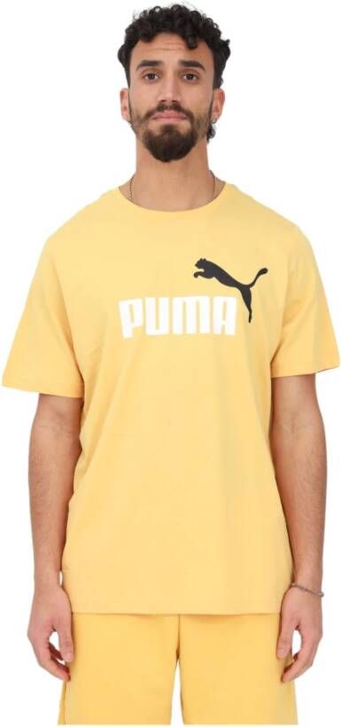 Puma Essentials Geel T-shirt Heren