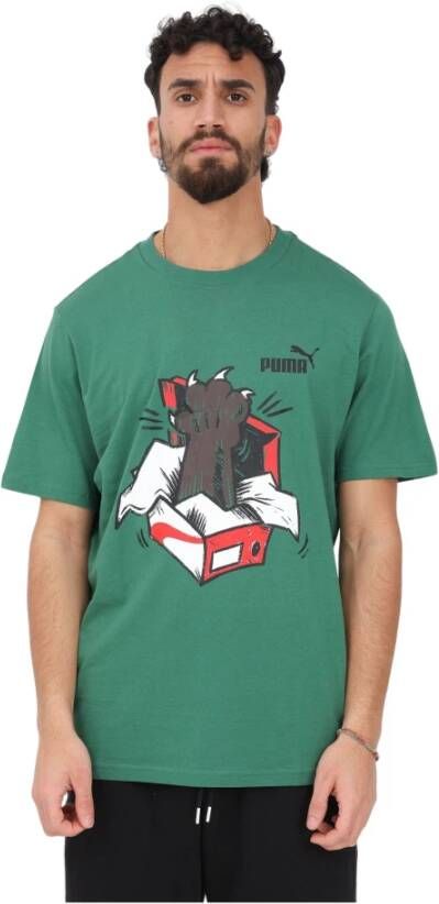 Puma T-Shirts Groen Heren