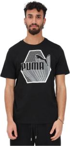 Puma T-Shirts Zwart Heren