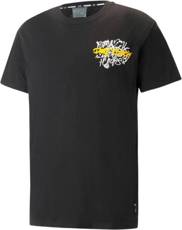 Puma Showcase Zwarte Heren T-Shirts Black Heren