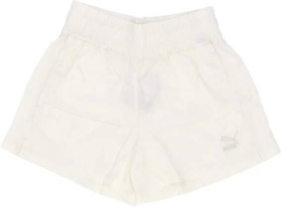 Puma T7 Pristine Shorts Streetwear Collectie White Dames