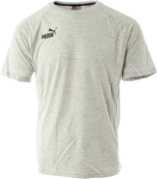 Puma teamFINAL Grijze T-shirt Maat S Gray Heren