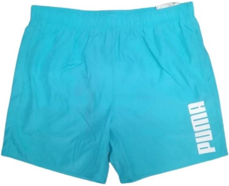 Puma Turquoise Aqua Swim Heren Mid Shorts Blauw Heren