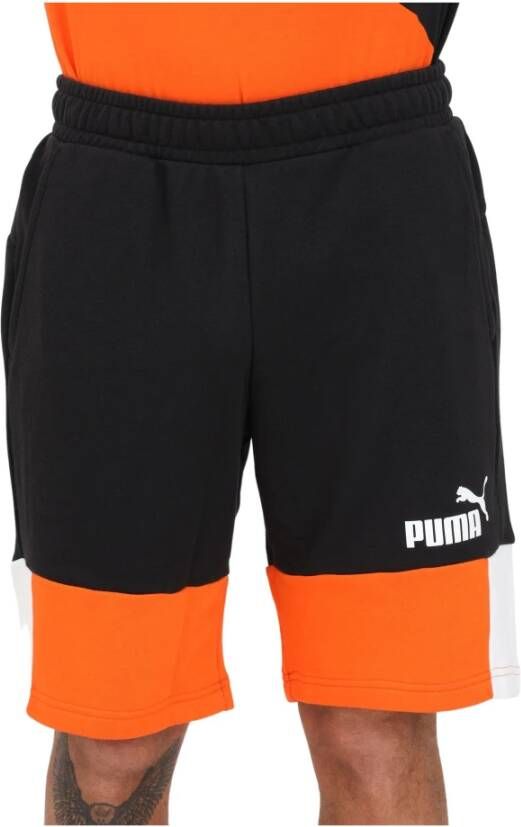 Puma Urban Sportieve Lange Shorts Oranje Heren