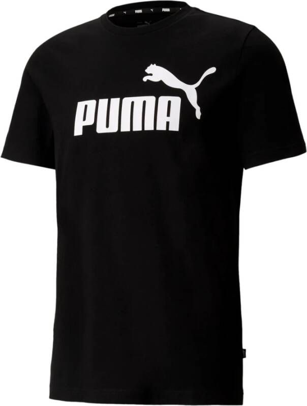 Puma Zwarte Classic Logo Tee Zwart Heren