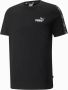 Puma Sportief Zwart T-shirt Essentials+ Tape Black Heren - Thumbnail 1