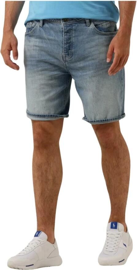 Pure Path Blauwe Denim Shorts The Owen Blue Heren - Foto 5