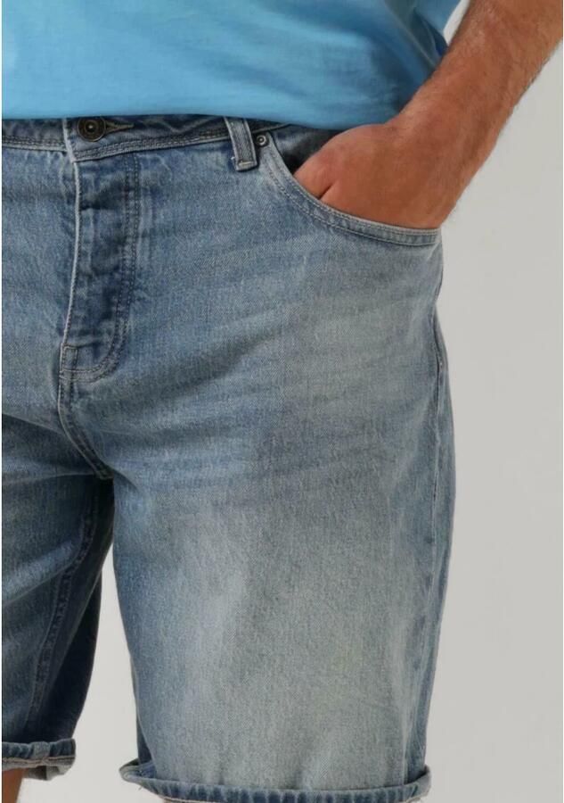 Pure Path Blauwe Denim Shorts The Owen Blue Heren - Foto 4