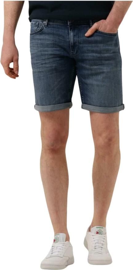 Pure Path Blauwe Denim Shorts voor de Zomer Blue Heren - Foto 3