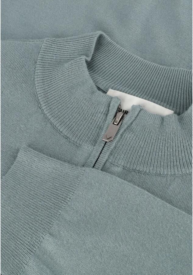 PURE PATH Heren Truien & Vesten Regular Fit Knitwear Halfzip803 Blauw - Foto 5