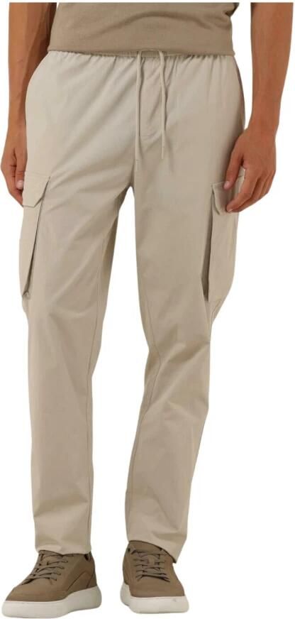 PURE PATH Heren Broeken Cargo Pants With Cords Zand - Foto 3