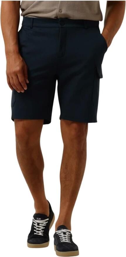 PURE PATH Heren Broeken Punta Cargo Shorts Donkerblauw - Foto 3