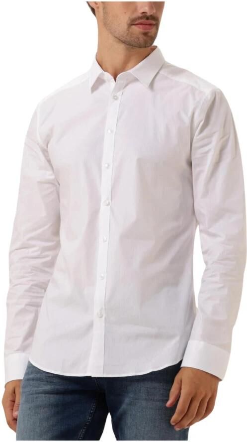 PURE PATH Heren Overhemden Essential Casual Shirt Wit - Foto 10