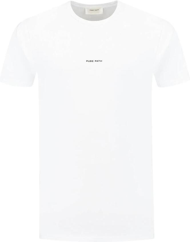 PURE PATH Heren Polo's & T-shirts Pure Logo Tee Wit - Foto 2
