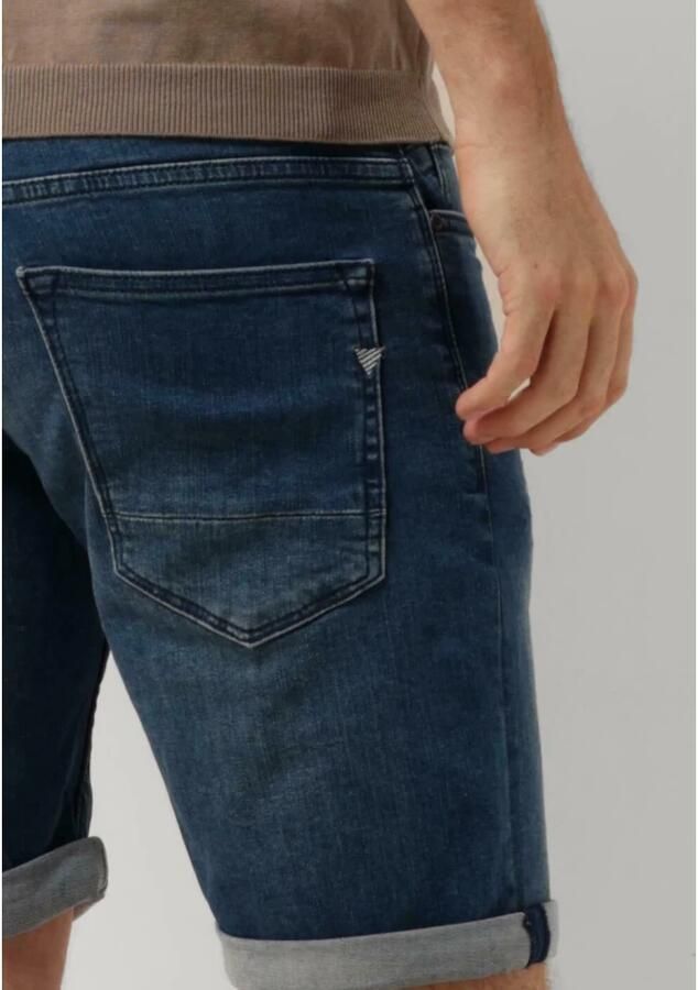 Pure Path Donkerblauwe Denim Shorts voor de Zomer Blue Heren