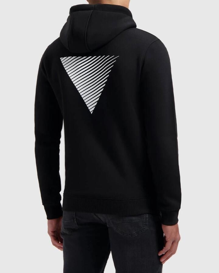 PURE PATH Heren Truien & Vesten Essential Logo Hoodie Zwart - Foto 7