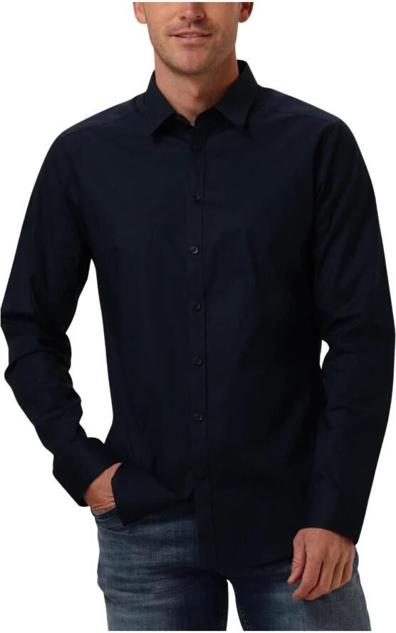 PURE PATH Heren Overhemden Essential Casual Shirt Donkerblauw - Foto 10