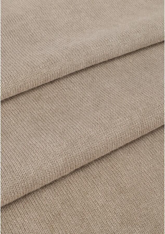 PURE PATH Heren Truien & Vesten Flat Knitted Shirt With Small Logo On Chest Zand - Foto 5