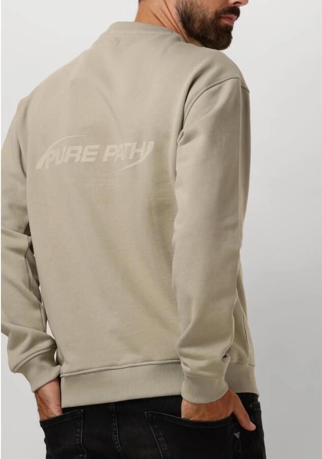 PURE PATH Heren Truien & Vesten Loose Fit Sweaters Crewneck308 Groen - Foto 2