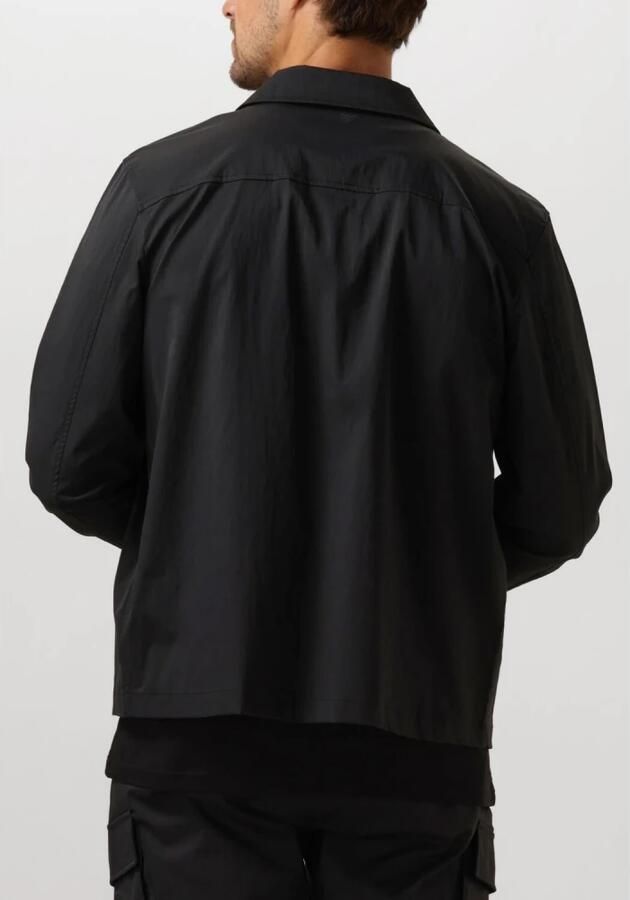 PURE PATH Heren Overshirts Regular Fit Shirts Over204 Zwart - Foto 2