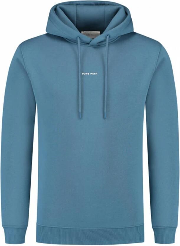 Pure Path Hoodie LS Sweaters Regular Fit Blue Heren