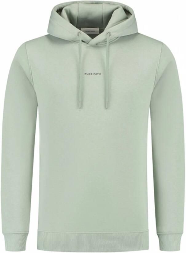 PURE PATH Heren Truien & Vesten Regular Fit Hoodie Ls Sweaters Groen - Foto 5