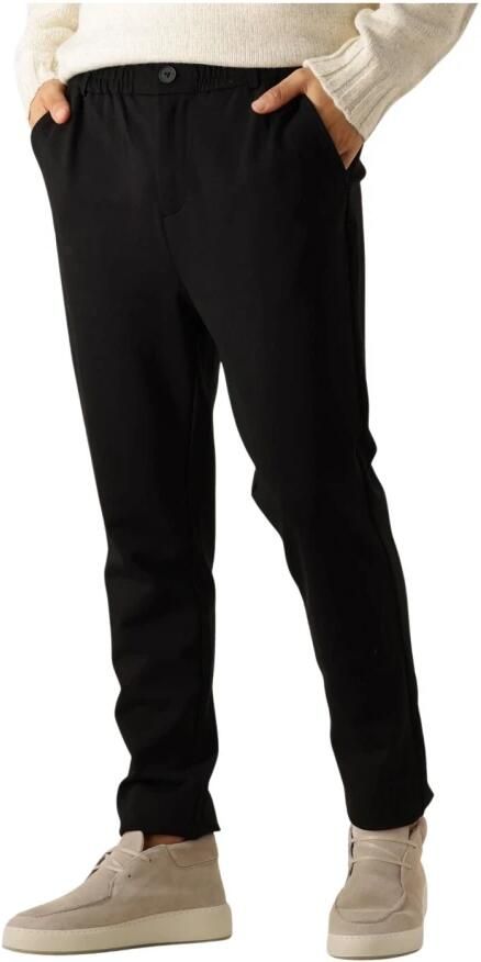 PURE PATH Heren Broeken Regular Fit Pants Smart504 Zwart - Foto 5