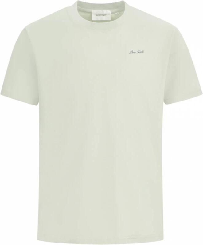 Pure Path Ronde hals SS T-shirt Loose Fit Green Heren