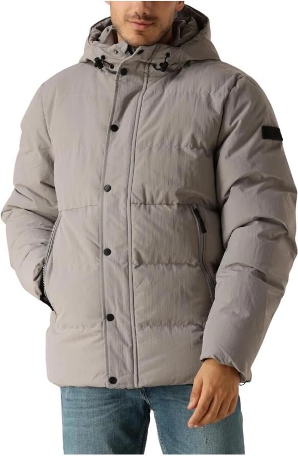 Pure Path Stijlvolle Gewatteerde Jassen voor Mannen Gray Heren - Foto 3