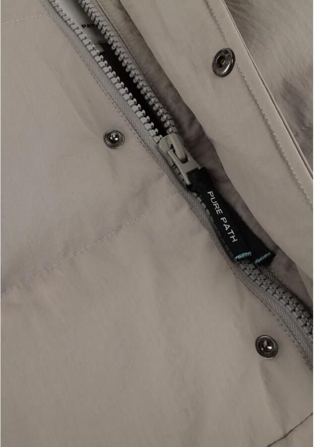 Pure Path Stijlvolle Gewatteerde Jassen voor Mannen Gray Heren