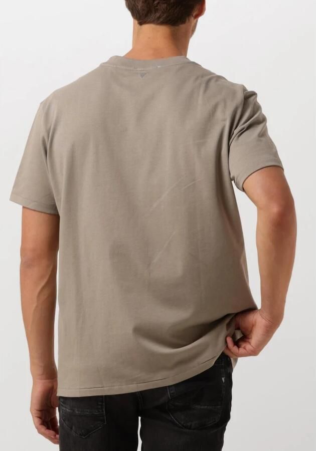 PURE PATH Heren Polo's & T-shirts Loose Fit T-shirts Crewneck Ss106 Taupe - Foto 2