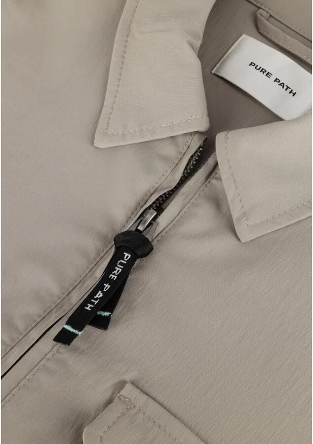 Pure Path Taupe Overshirt voor Stijlvolle Mannen Beige Heren