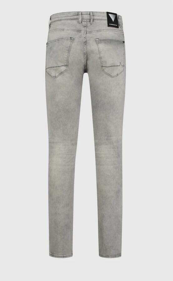 Pure Path Vervaagde Grijze Denim Jeans Gray Heren - Foto 4