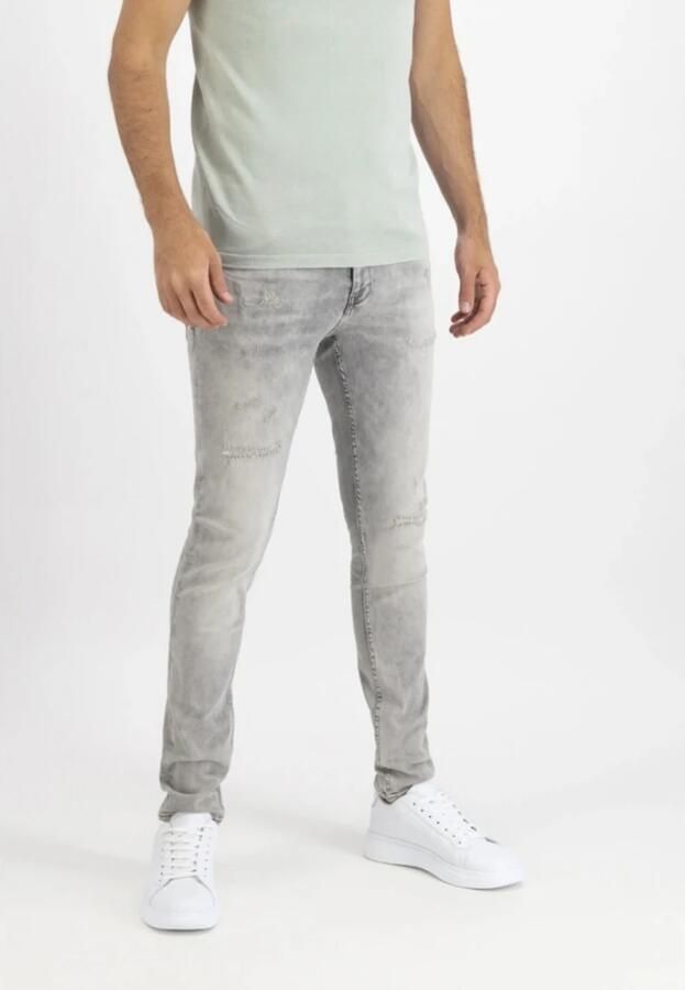 Pure Path Vervaagde Grijze Denim Jeans Gray Heren - Foto 3