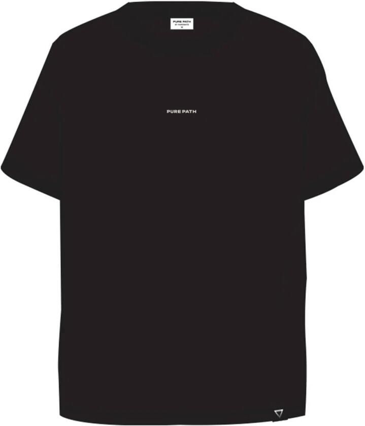 PURE PATH Heren Polo's & T-shirts Pure Logo Tee Zwart - Foto 6