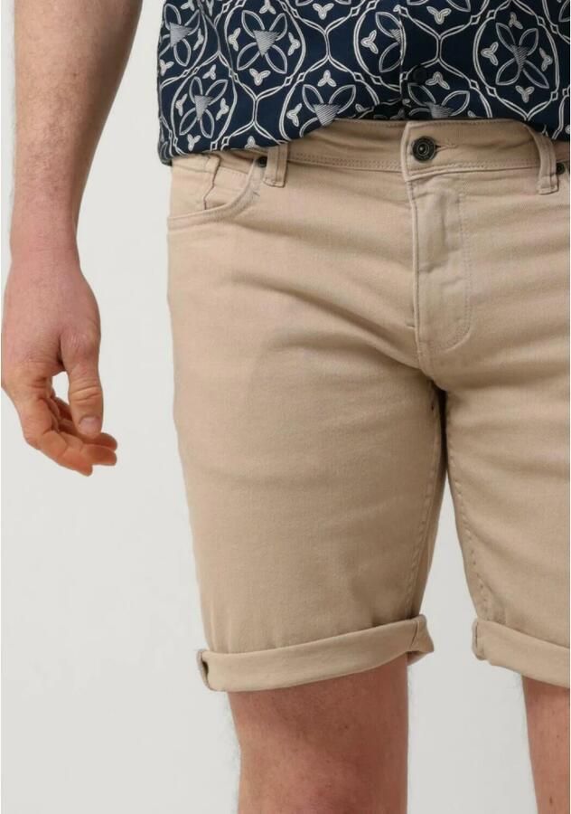 Pure Path Zand Denim Shorts voor Zomer Beige Heren