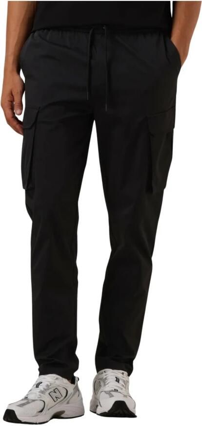 PURE PATH Heren Broeken Regular Fit Pants Cargo501 Zwart - Foto 3