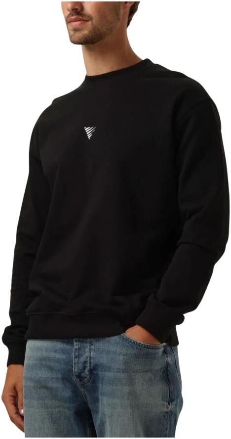 PURE PATH Heren Truien & Vesten Loose Fit Sweaters Crewneck305 Zwart - Foto 7