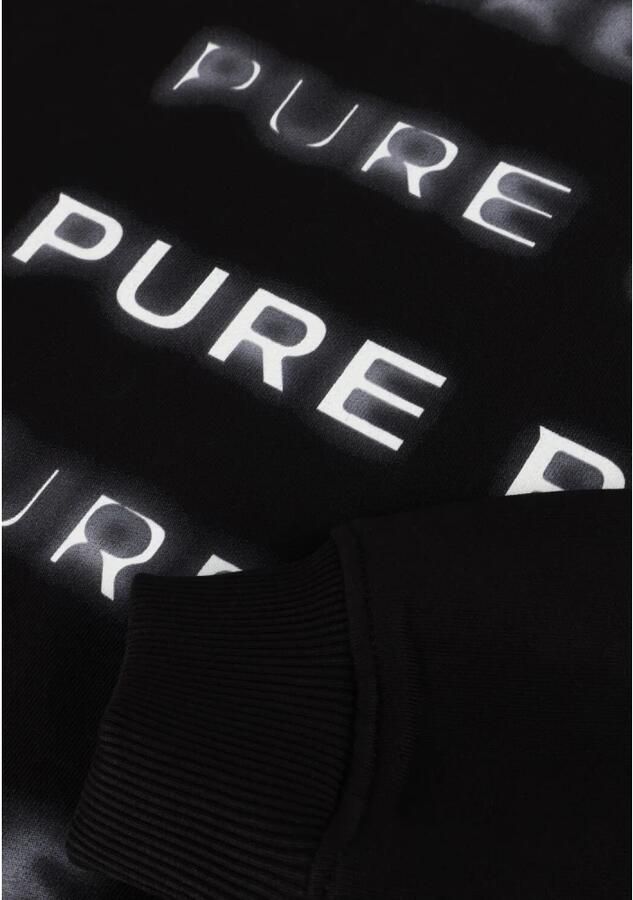 PURE PATH Heren Truien & Vesten Loose Fit Sweaters Crewneck305 Zwart - Foto 5