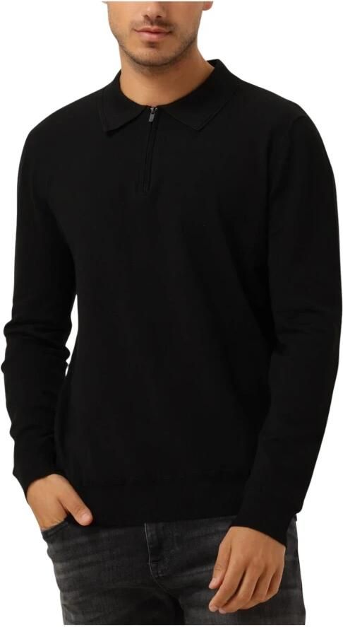 PURE PATH Heren Polo's & T-shirts Regular Fit Knitwear Polo806 Zwart - Foto 7
