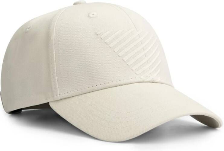 PureWhite Cap- PW Cap with front triangle embroidery Wit Heren