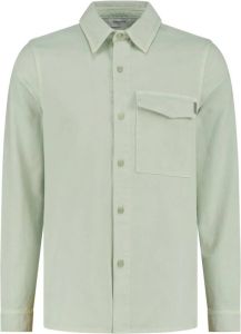 PureWhite Overshirt- PW Twill With BIG Pocket AT Chest Groen Heren