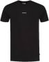 Purewhite Zwarte T-shirt Tshirt With Small Logo On Chest And Big Back Print - Thumbnail 2