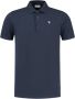 PUREWHITE Heren Polo's & T-shirts Polo With Button Placket And Small Print On Chest Donkerblauw - Thumbnail 2